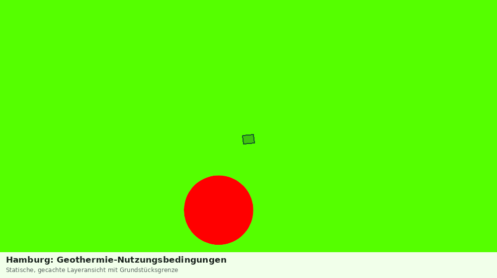 Statische Kartenansicht: Hamburg: Geothermie-Nutzungsbedingungen