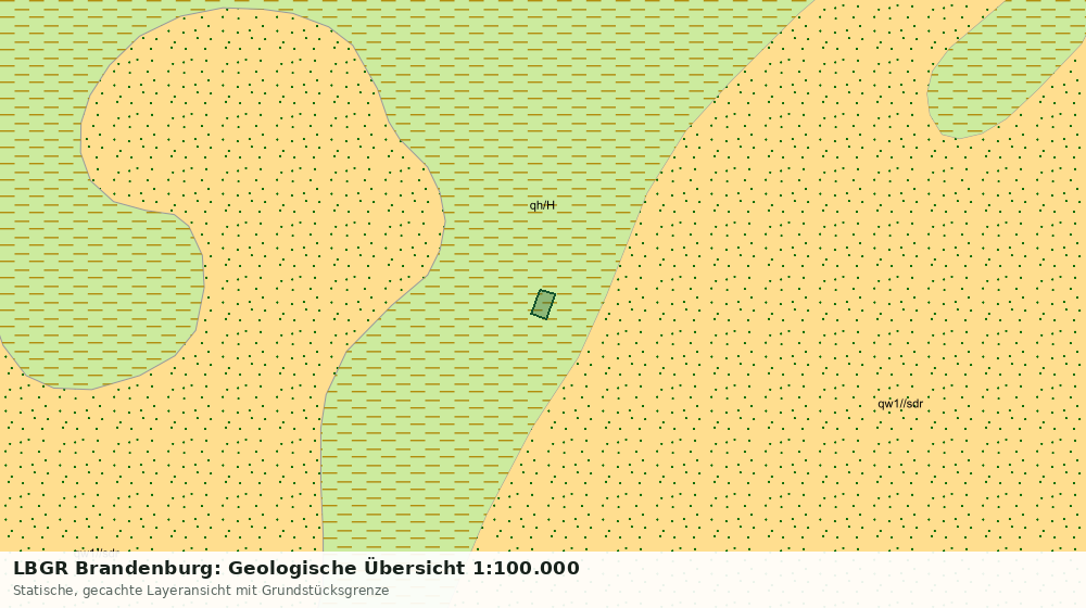 Statische Kartenansicht: LBGR Brandenburg: Geologische Übersicht 1:100.000