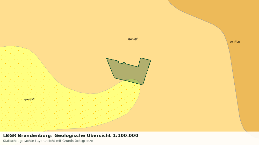 Statische Kartenansicht: LBGR Brandenburg: Geologische Übersicht 1:100.000