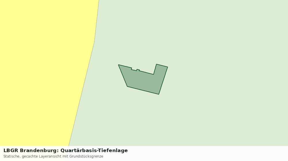 Statische Kartenansicht: LBGR Brandenburg: Quartärbasis-Tiefenlage
