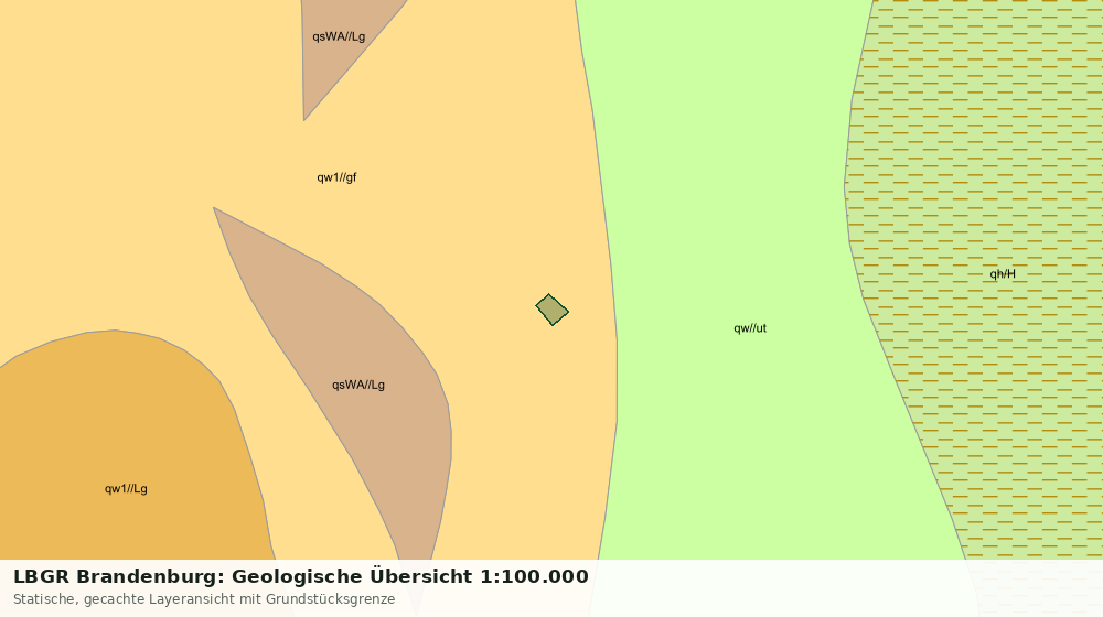 Statische Kartenansicht: LBGR Brandenburg: Geologische Übersicht 1:100.000