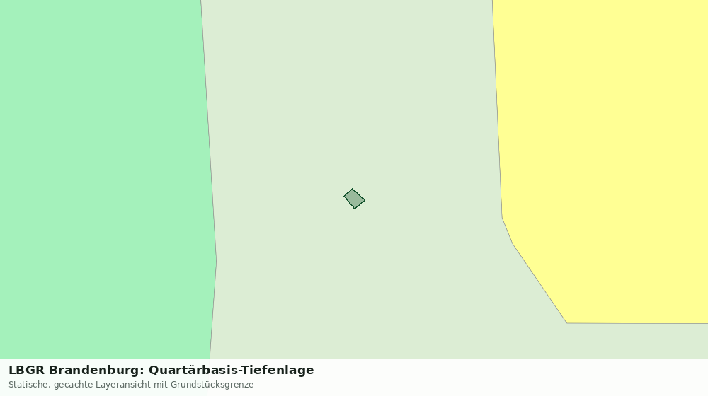Statische Kartenansicht: LBGR Brandenburg: Quartärbasis-Tiefenlage