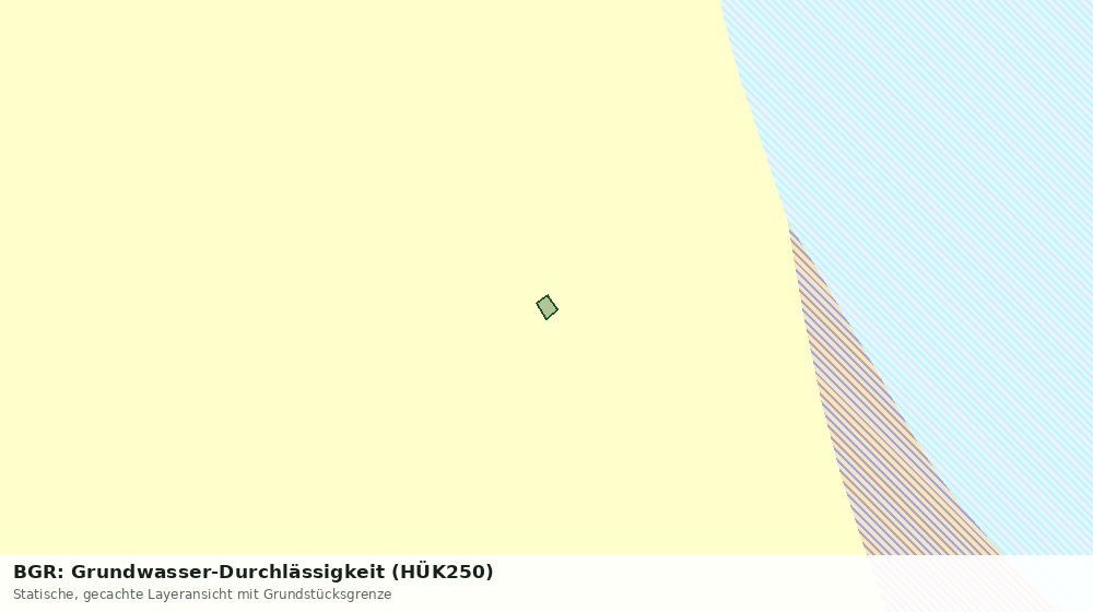 Statische Kartenansicht: BGR: Grundwasser-Durchlässigkeit (HÜK250)