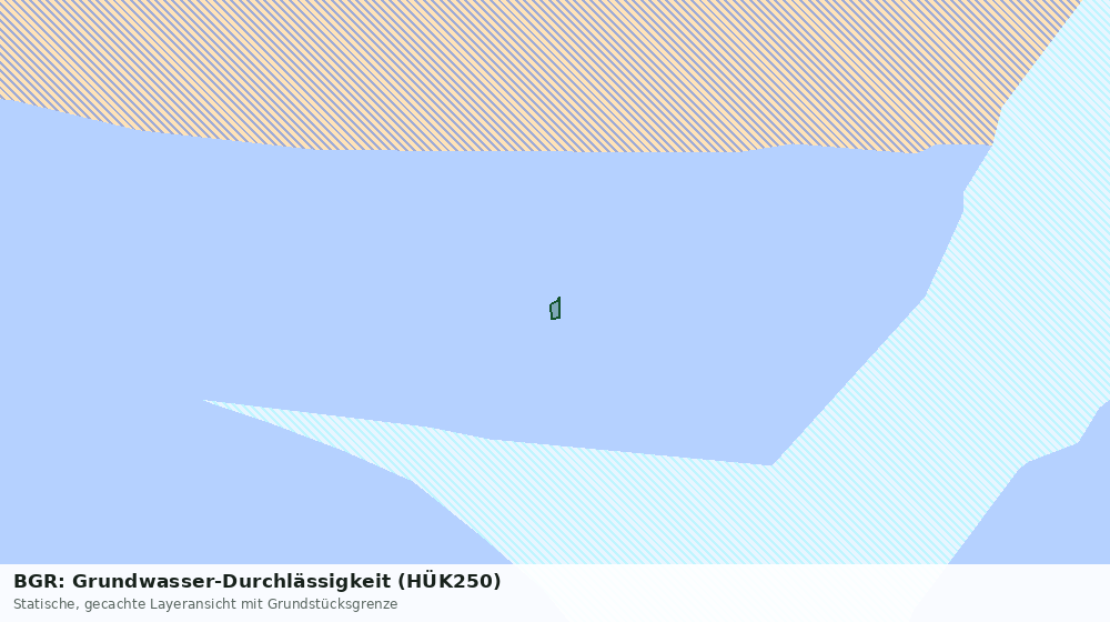 Statische Kartenansicht: BGR: Grundwasser-Durchlässigkeit (HÜK250)