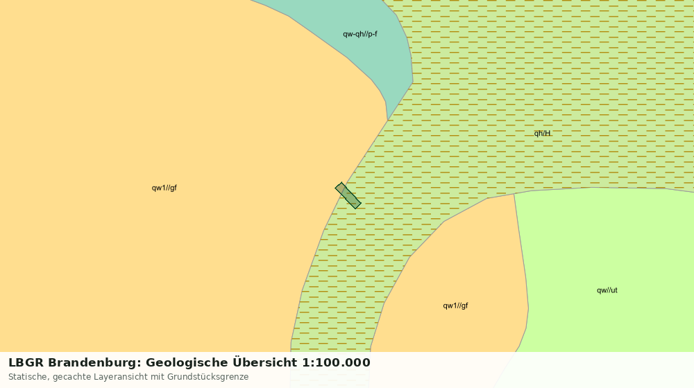 Statische Kartenansicht: LBGR Brandenburg: Geologische Übersicht 1:100.000