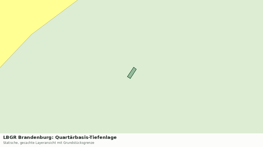 Statische Kartenansicht: LBGR Brandenburg: Quartärbasis-Tiefenlage