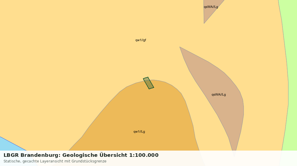 Statische Kartenansicht: LBGR Brandenburg: Geologische Übersicht 1:100.000