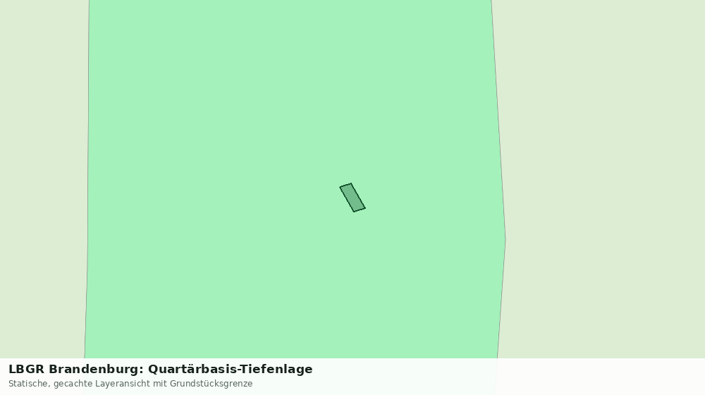 Statische Kartenansicht: LBGR Brandenburg: Quartärbasis-Tiefenlage