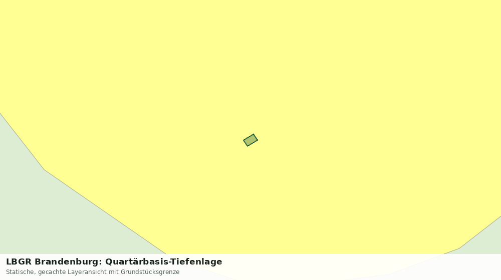 Statische Kartenansicht: LBGR Brandenburg: Quartärbasis-Tiefenlage