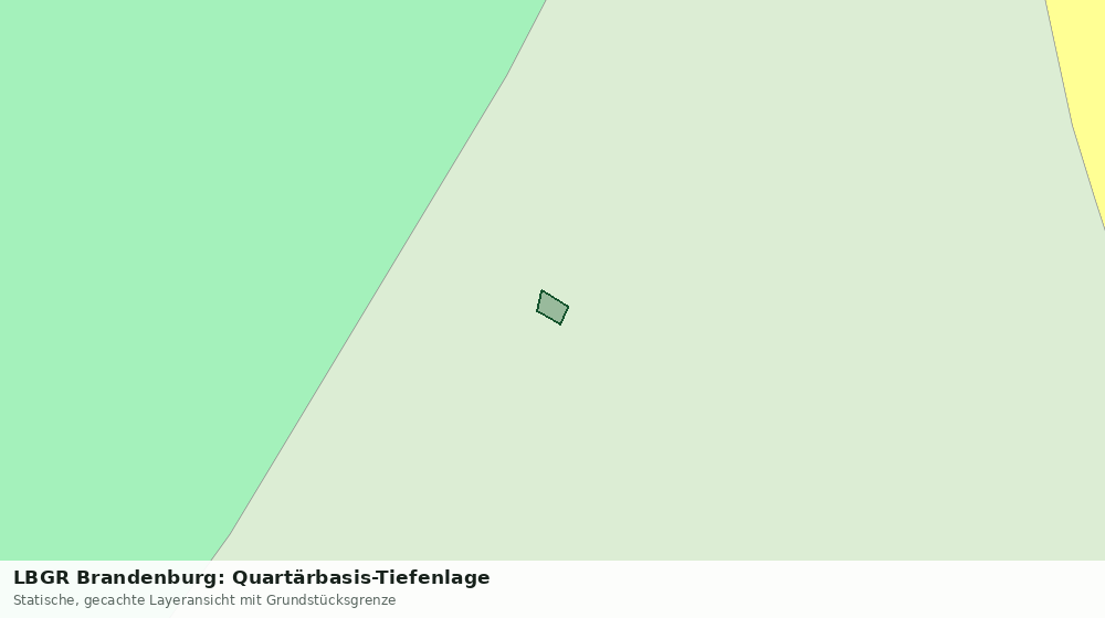 Statische Kartenansicht: LBGR Brandenburg: Quartärbasis-Tiefenlage