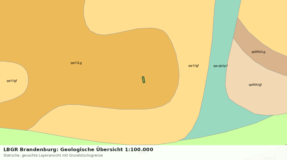 Statische Kartenansicht: LBGR Brandenburg: Geologische Übersicht 1:100.000