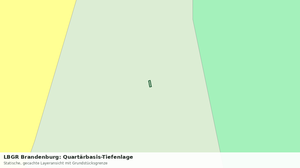 Statische Kartenansicht: LBGR Brandenburg: Quartärbasis-Tiefenlage