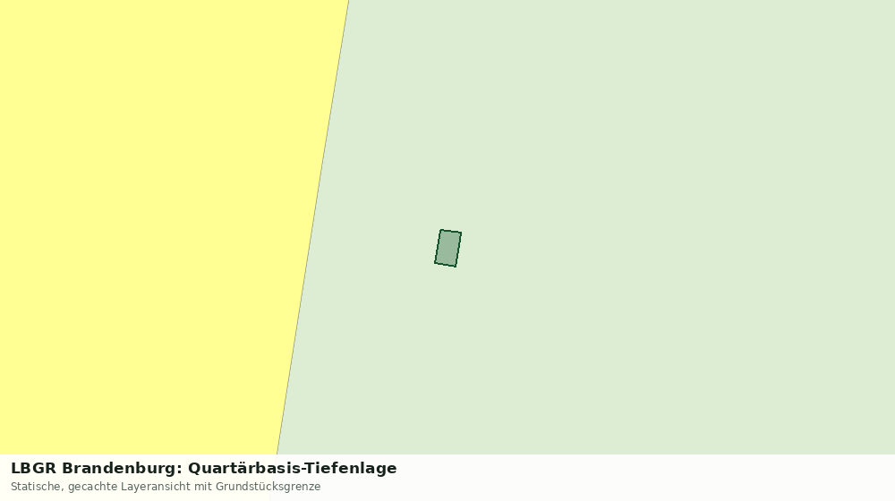 Statische Kartenansicht: LBGR Brandenburg: Quartärbasis-Tiefenlage
