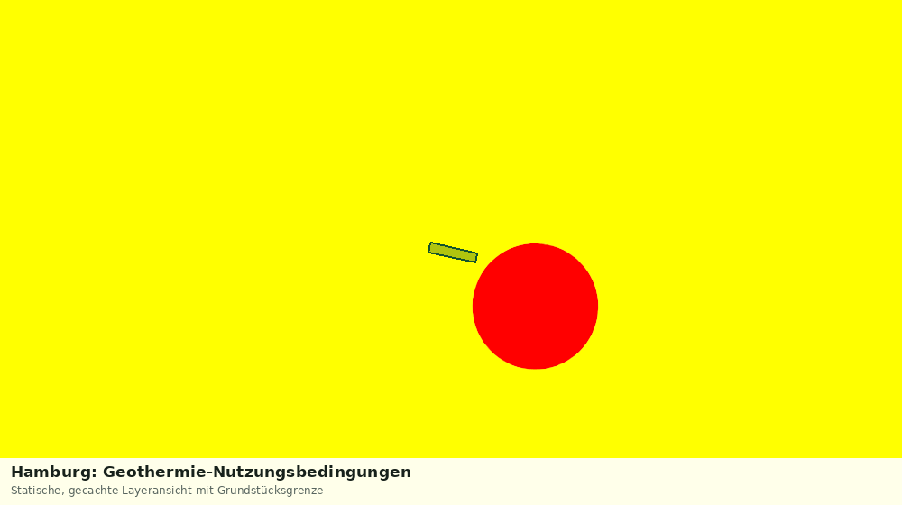 Statische Kartenansicht: Hamburg: Geothermie-Nutzungsbedingungen