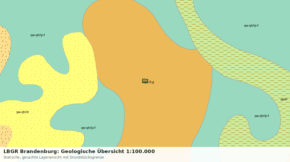 Statische Kartenansicht: LBGR Brandenburg: Geologische Übersicht 1:100.000