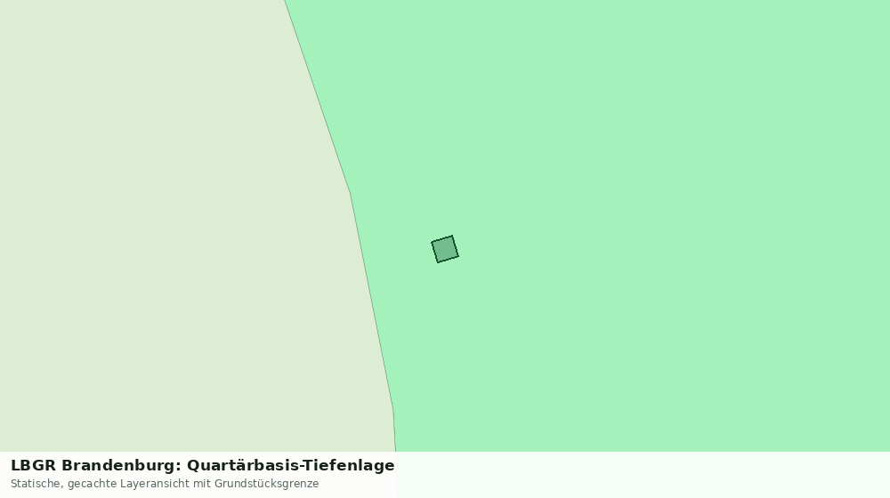 Statische Kartenansicht: LBGR Brandenburg: Quartärbasis-Tiefenlage