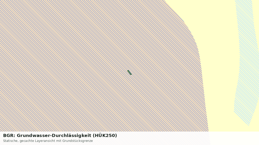 Statische Kartenansicht: BGR: Grundwasser-Durchlässigkeit (HÜK250)