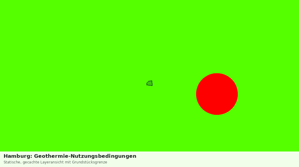 Statische Kartenansicht: Hamburg: Geothermie-Nutzungsbedingungen
