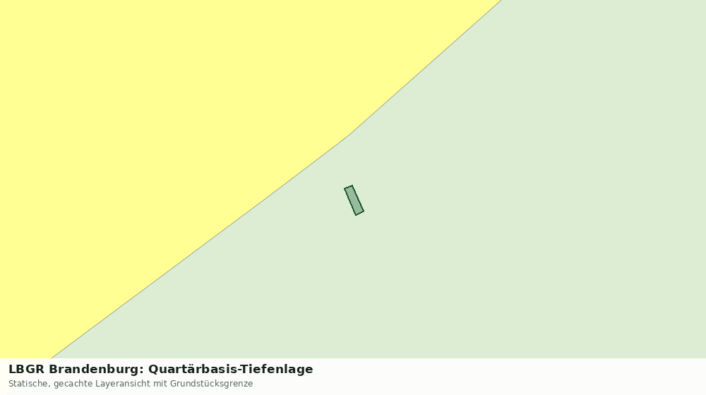 Statische Kartenansicht: LBGR Brandenburg: Quartärbasis-Tiefenlage