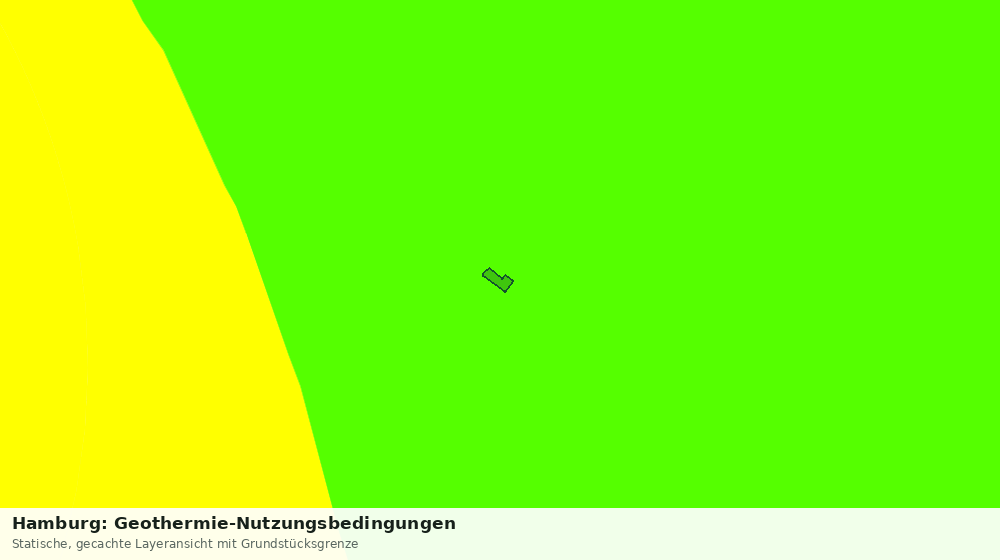 Statische Kartenansicht: Hamburg: Geothermie-Nutzungsbedingungen