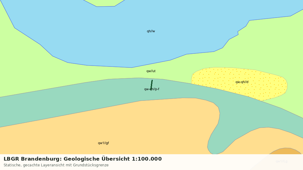 Statische Kartenansicht: LBGR Brandenburg: Geologische Übersicht 1:100.000