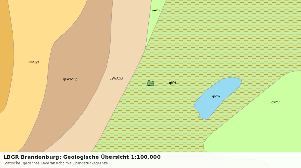 Statische Kartenansicht: LBGR Brandenburg: Geologische Übersicht 1:100.000