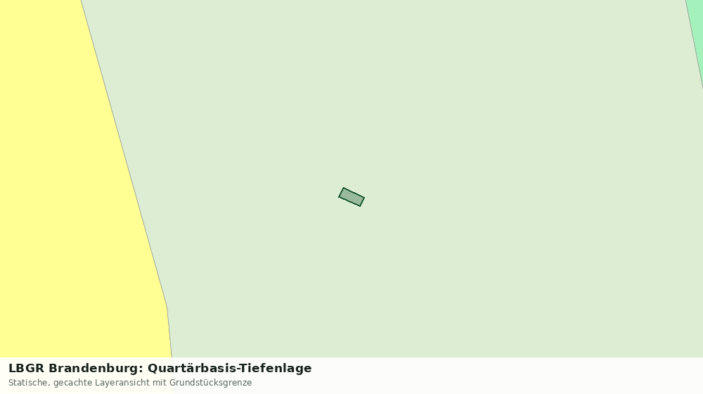 Statische Kartenansicht: LBGR Brandenburg: Quartärbasis-Tiefenlage