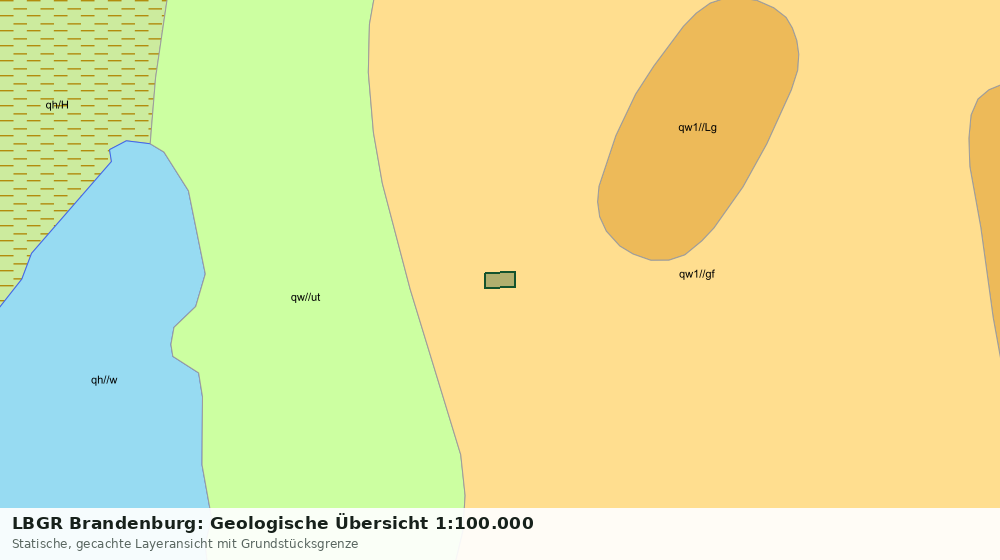 Statische Kartenansicht: LBGR Brandenburg: Geologische Übersicht 1:100.000
