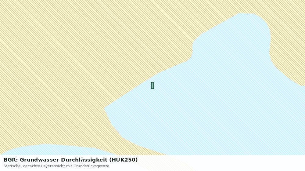 Statische Kartenansicht: BGR: Grundwasser-Durchlässigkeit (HÜK250)