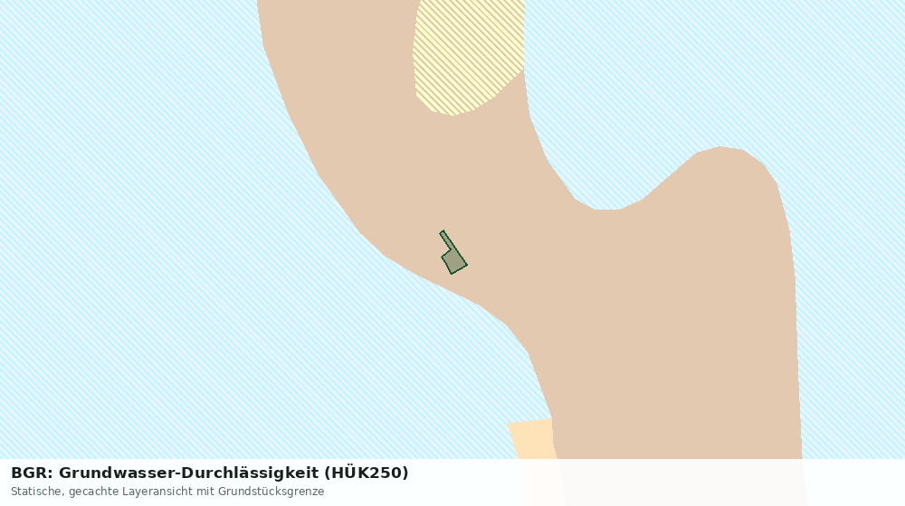 Statische Kartenansicht: BGR: Grundwasser-Durchlässigkeit (HÜK250)