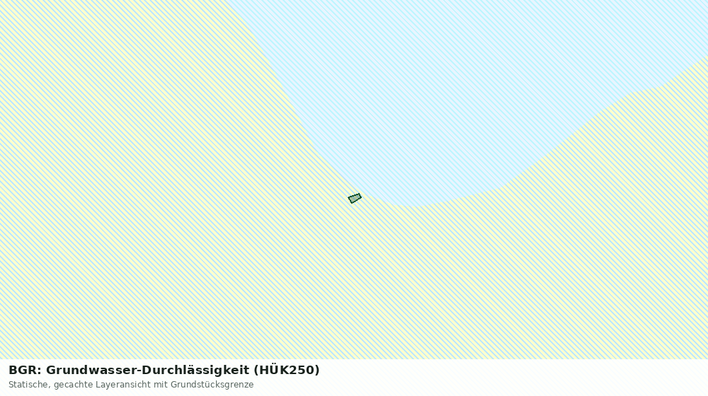 Statische Kartenansicht: BGR: Grundwasser-Durchlässigkeit (HÜK250)