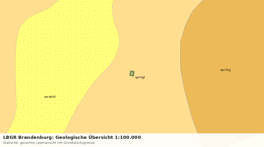 Statische Kartenansicht: LBGR Brandenburg: Geologische Übersicht 1:100.000