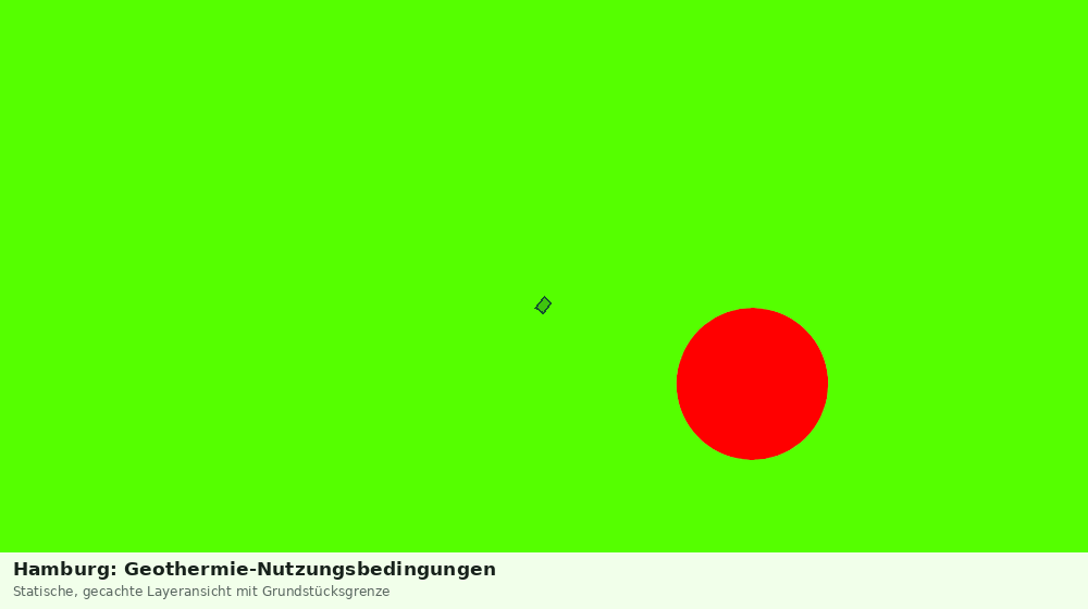 Statische Kartenansicht: Hamburg: Geothermie-Nutzungsbedingungen