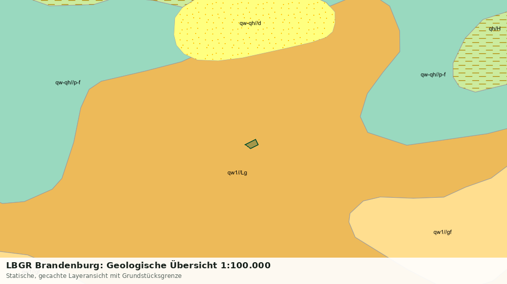Statische Kartenansicht: LBGR Brandenburg: Geologische Übersicht 1:100.000