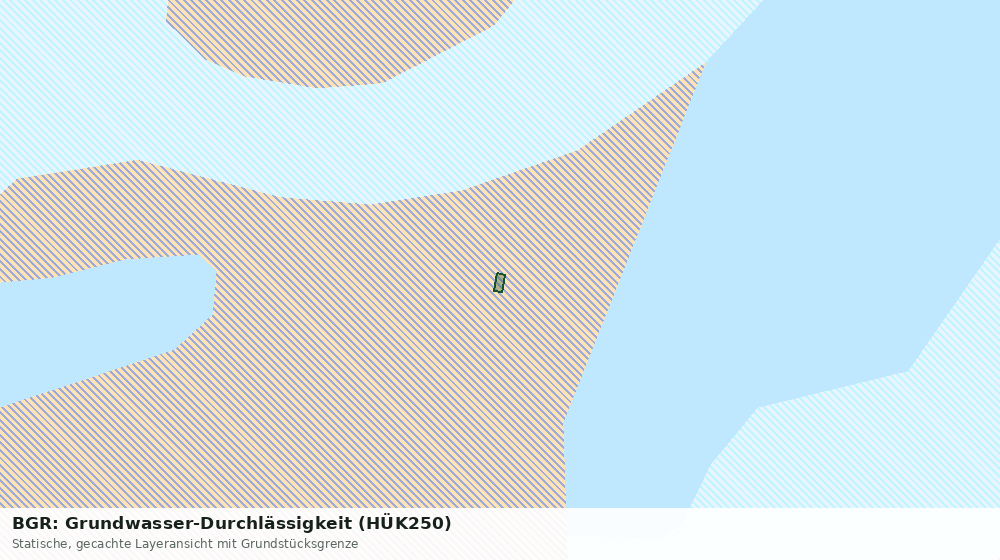 Statische Kartenansicht: BGR: Grundwasser-Durchlässigkeit (HÜK250)