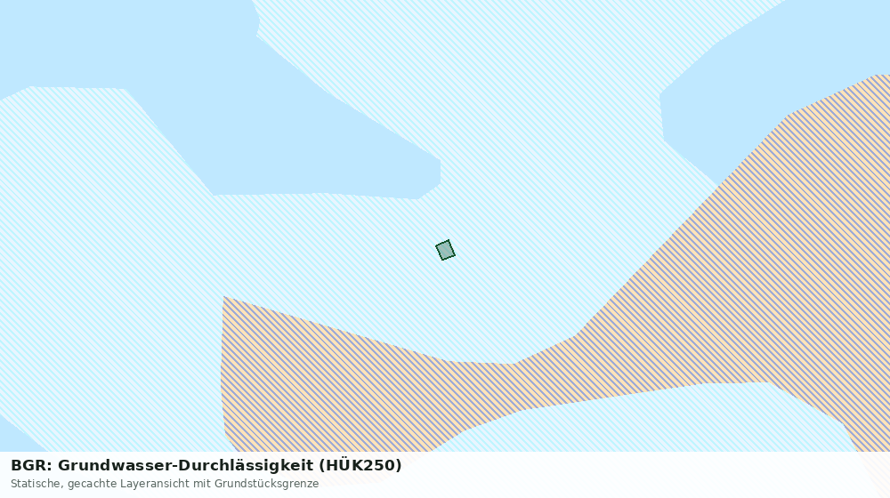 Statische Kartenansicht: BGR: Grundwasser-Durchlässigkeit (HÜK250)