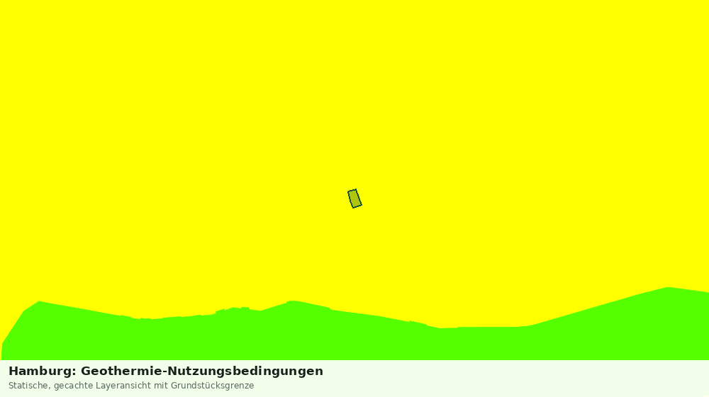 Statische Kartenansicht: Hamburg: Geothermie-Nutzungsbedingungen