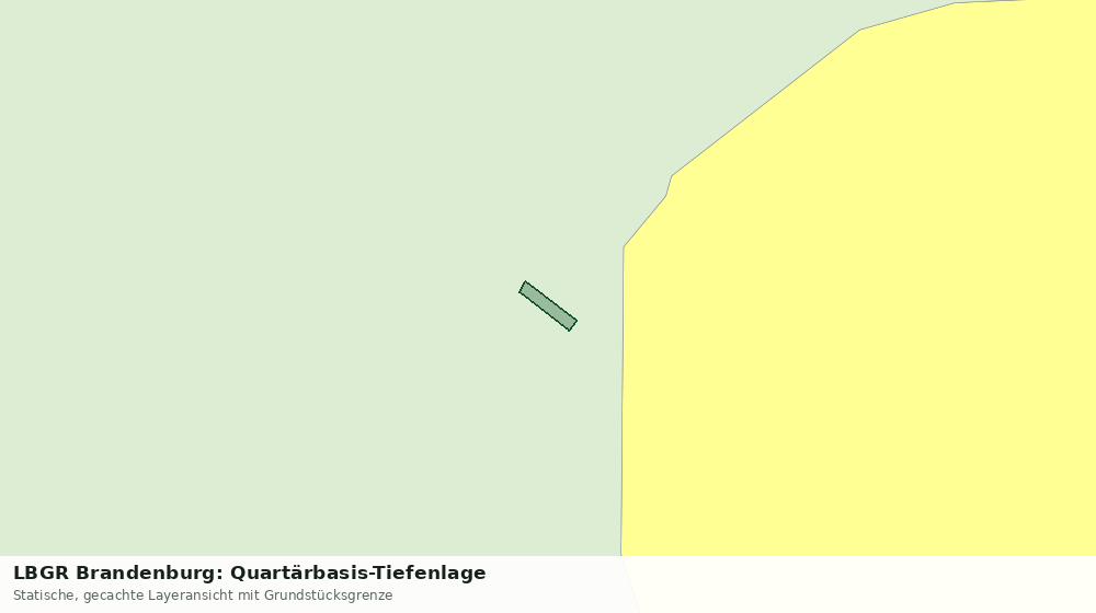 Statische Kartenansicht: LBGR Brandenburg: Quartärbasis-Tiefenlage