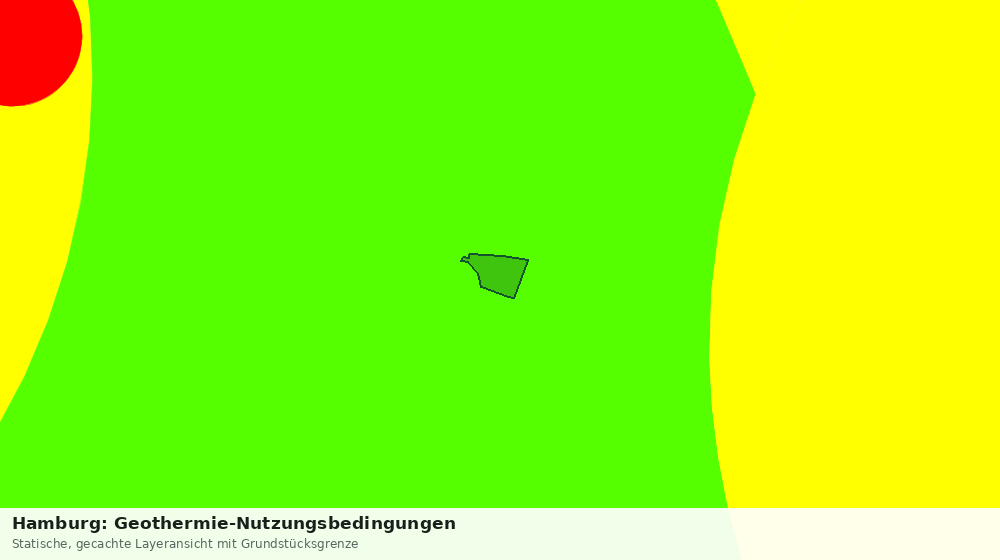 Statische Kartenansicht: Hamburg: Geothermie-Nutzungsbedingungen