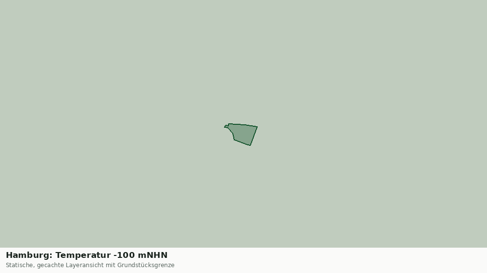 Statische Kartenansicht: Hamburg: Temperatur -100 mNHN