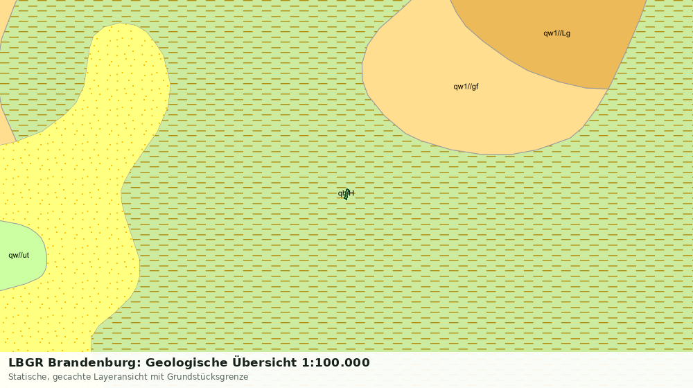Statische Kartenansicht: LBGR Brandenburg: Geologische Übersicht 1:100.000