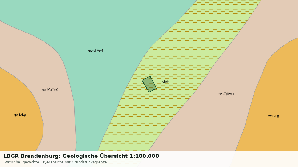 Statische Kartenansicht: LBGR Brandenburg: Geologische Übersicht 1:100.000