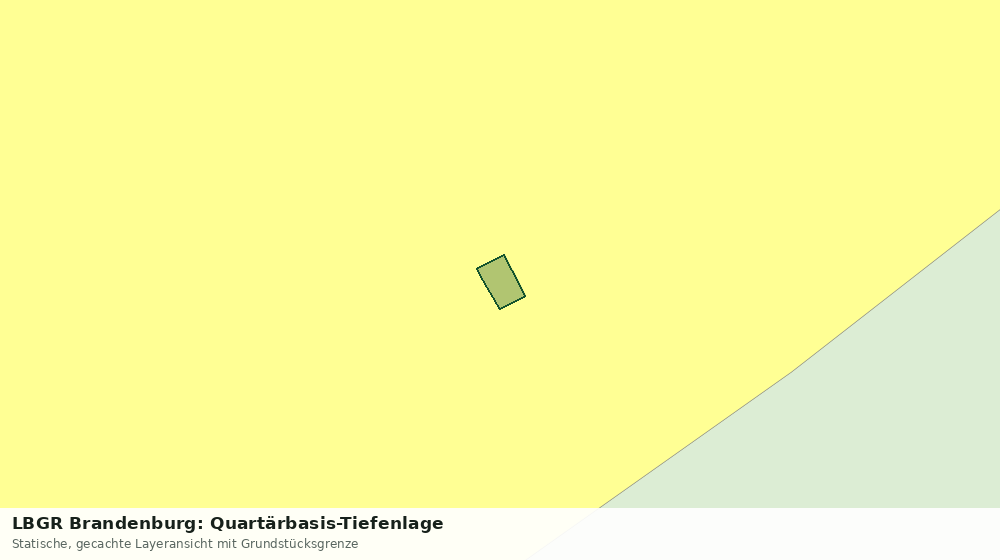 Statische Kartenansicht: LBGR Brandenburg: Quartärbasis-Tiefenlage
