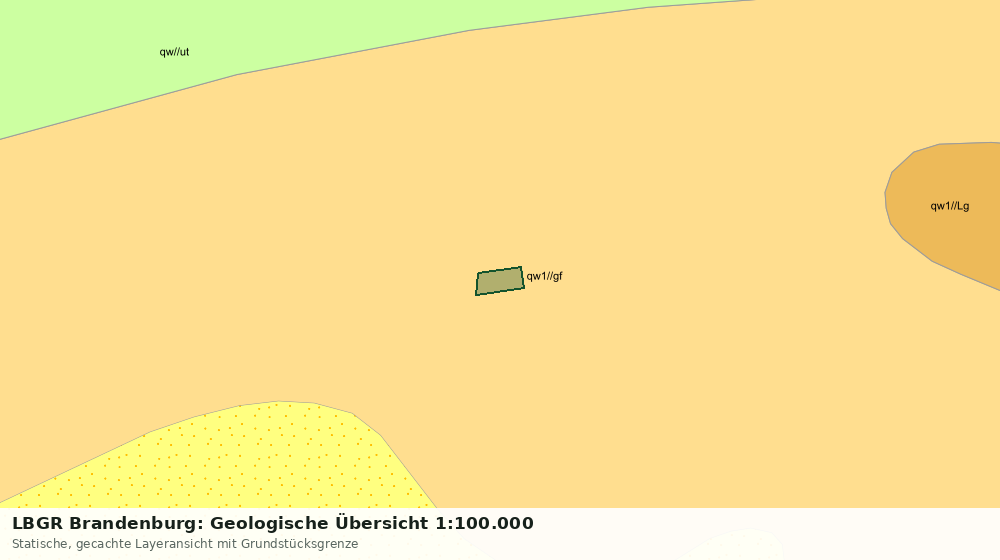 Statische Kartenansicht: LBGR Brandenburg: Geologische Übersicht 1:100.000