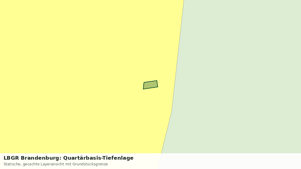 Statische Kartenansicht: LBGR Brandenburg: Quartärbasis-Tiefenlage