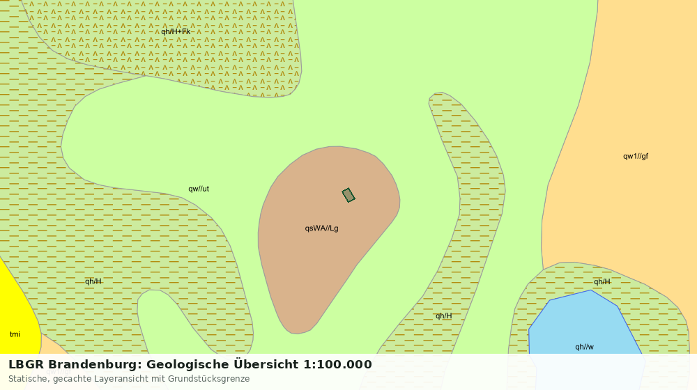 Statische Kartenansicht: LBGR Brandenburg: Geologische Übersicht 1:100.000