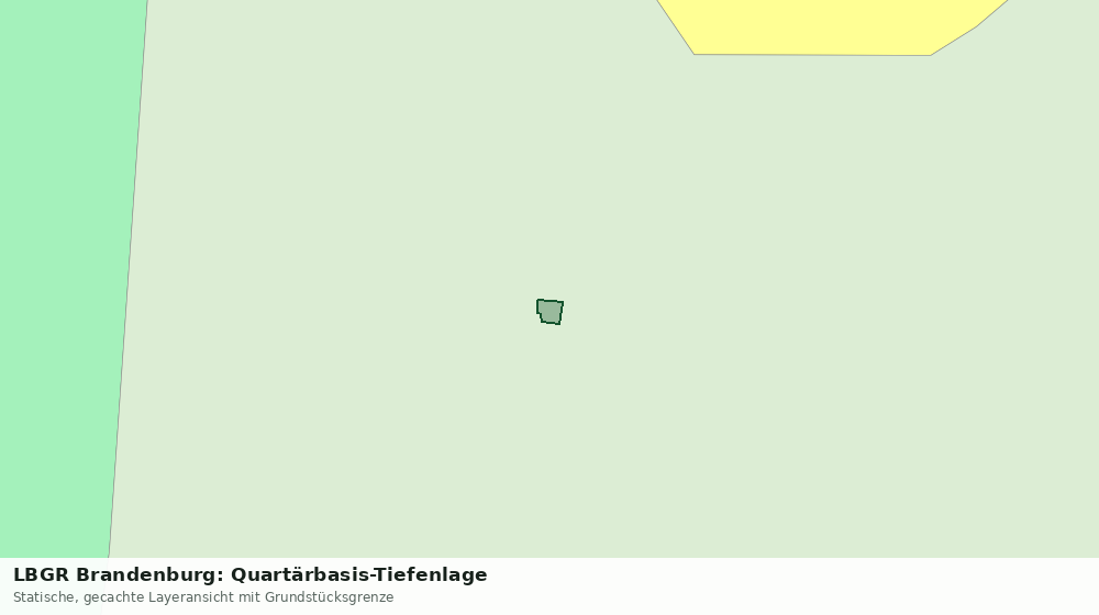 Statische Kartenansicht: LBGR Brandenburg: Quartärbasis-Tiefenlage