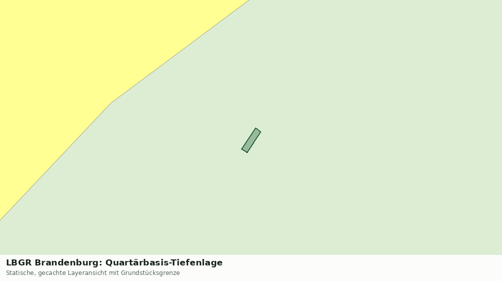 Statische Kartenansicht: LBGR Brandenburg: Quartärbasis-Tiefenlage