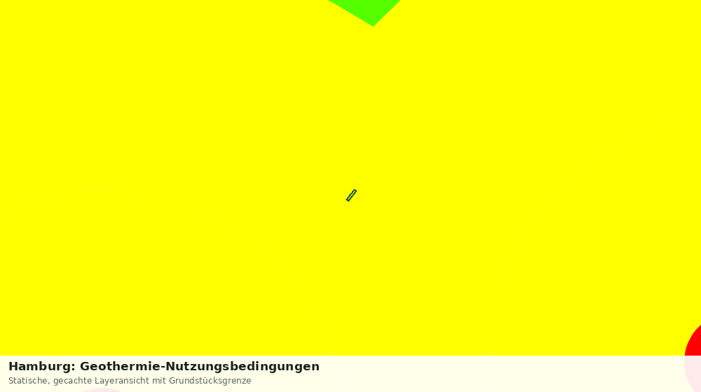 Statische Kartenansicht: Hamburg: Geothermie-Nutzungsbedingungen