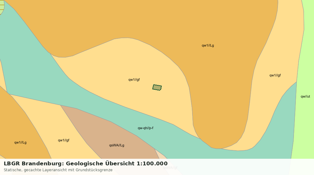 Statische Kartenansicht: LBGR Brandenburg: Geologische Übersicht 1:100.000